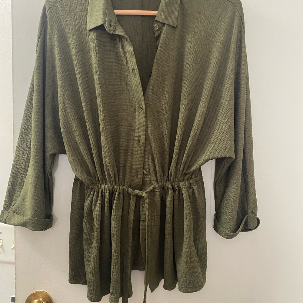 Olive Green Women's Top